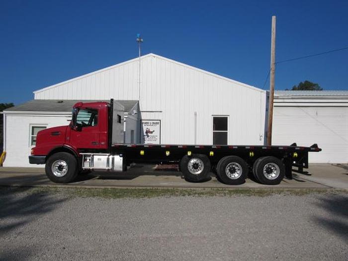 Used 2016 VOLVO VHD FLATBED TRUCK W/UNIVERSAL MOFFETT/PRINCETON MOUNTING KIT