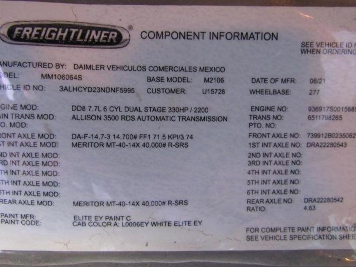 Used 2022 Freightliner M2 106