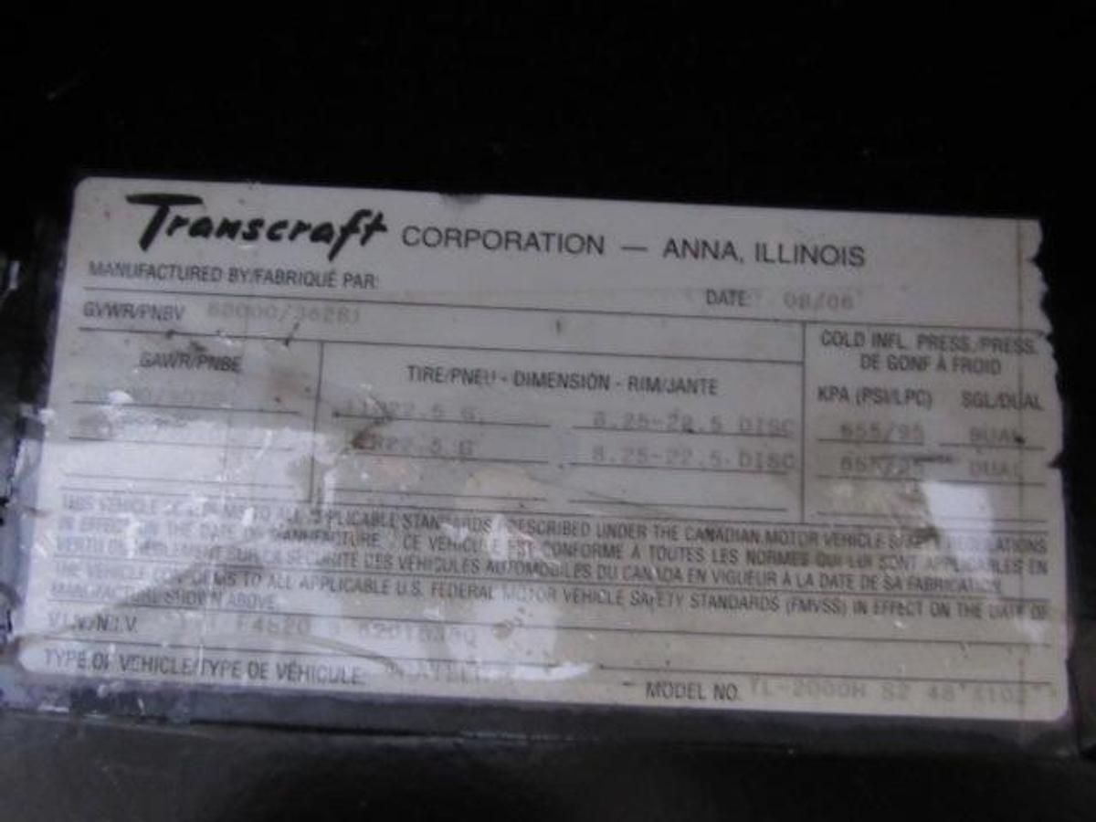 Used 2006 Transcraft Trailers 45' X 102" Flatbed Moffett Trailer