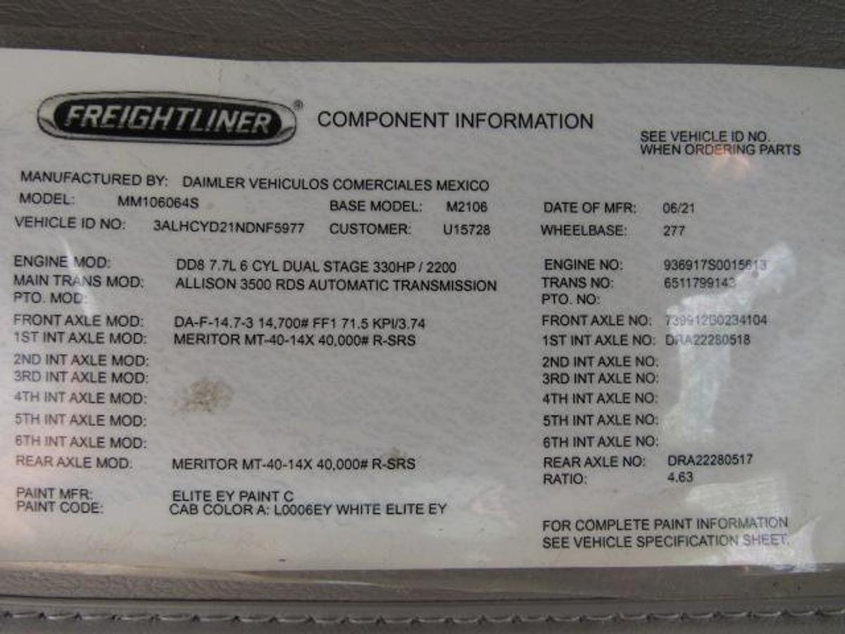 Used 2022 Freightliner M2 106