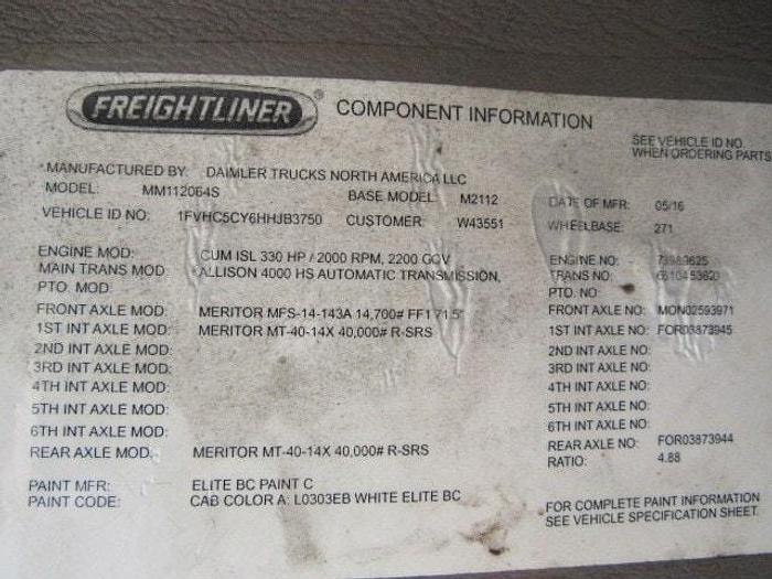 Used 2017 Freightliner M2 106