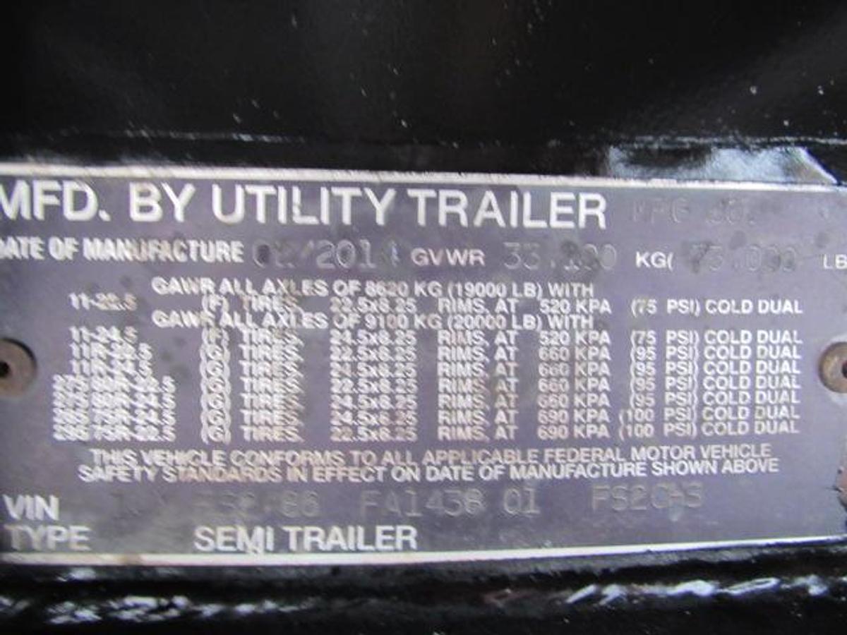 Used 2015 Utility 45' X 102" Princeton/Moffett Trailer