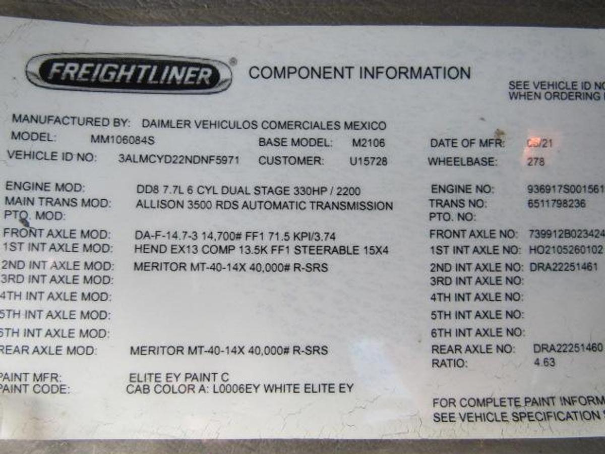 Used 2022 Freightliner M2 106