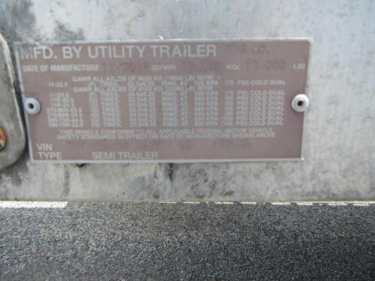 Used 2013 Utility 36' 6" X 102" Aluminum Combo Princeton/Moffett Trailer