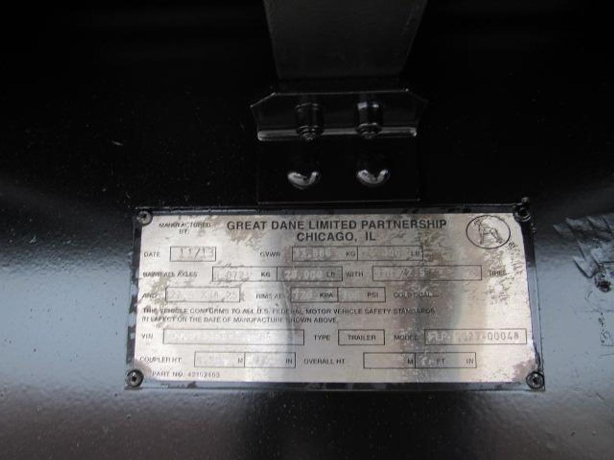 Used 2014 Great Dane Trailers 48' X 102" Aluminum Combo Flatbed Moffett Trailer