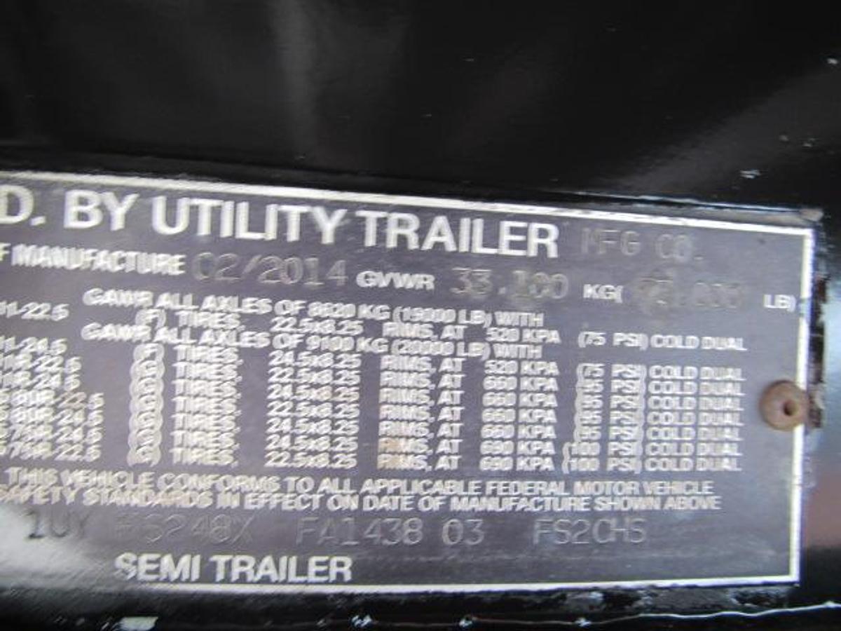 Used 2015 Utility 48' X 102 Princeton/Moffett Trailer