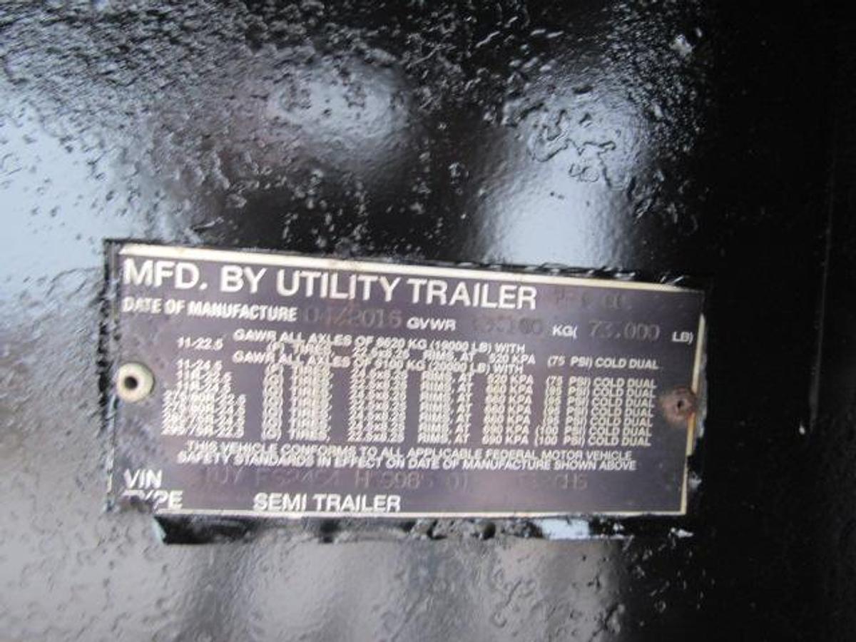 Used 2017 Utility 45' X 102 Princeton/Moffett Trailer