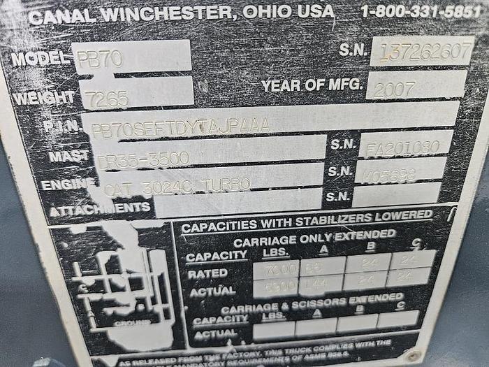 Used 2007 Princeton PB70