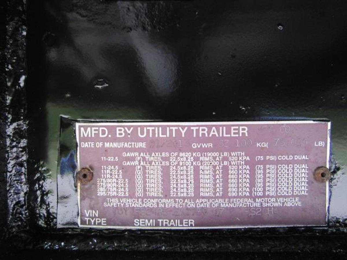 Used 2014 Utility 48' X 102 Alum Combo Princeton/Moffett Trailer