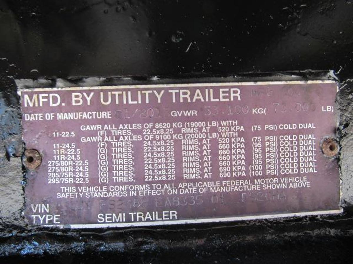 Used 2014 Utility 45' X 102 Alum Combo Princeton/Moffett Trailer