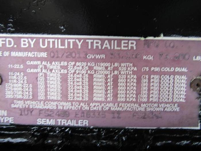 Used 2014 Utility 36' 6" X 102 Alum Combo Princeton/Moffett Trailer