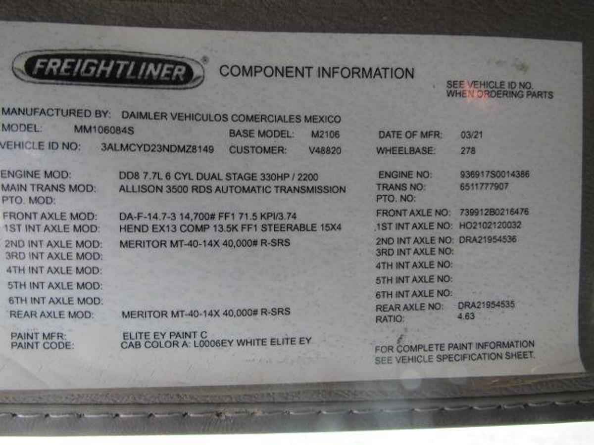 Used 2022 Freightliner M2 106