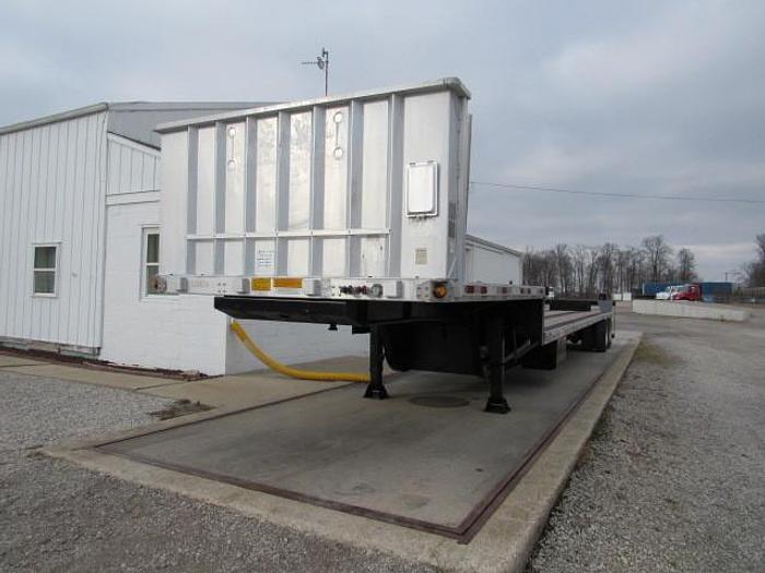 Used 2016 Utility 48' X 102" Alum/Steel Combo Step Deck Trailer Forklift Mount.