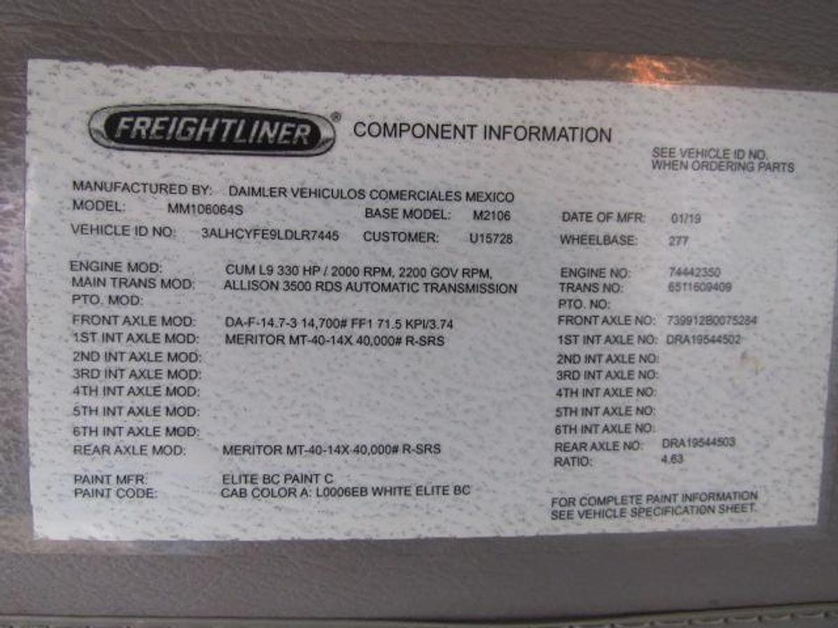 Used 2020 Freightliner M2 106