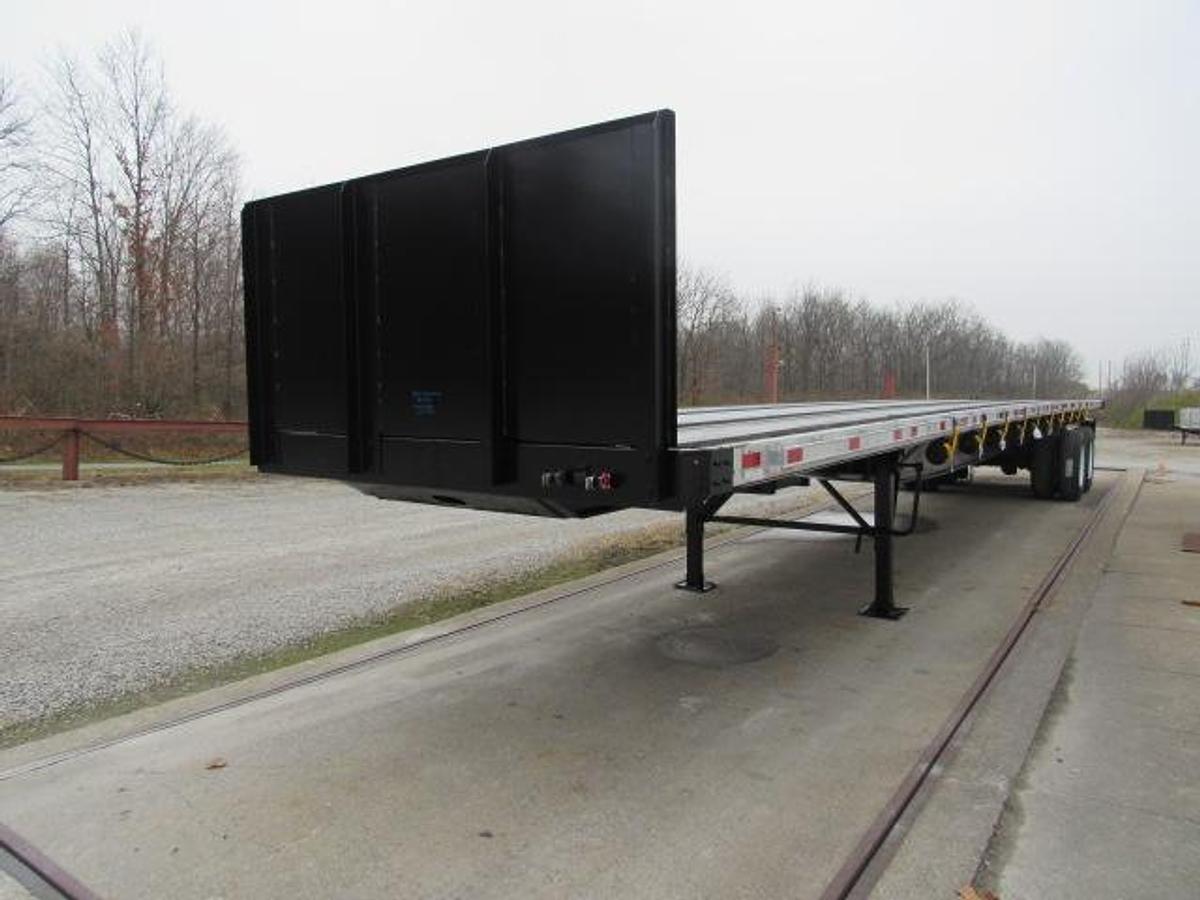 Used 2014 Great Dane Trailers 48' X 102" Aluminum Combo Flatbed Moffett Trailer