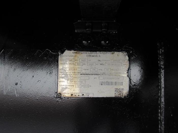 Used 2016 Great Dane Trailers 45' X 102" Flatbed Moffett Trailer