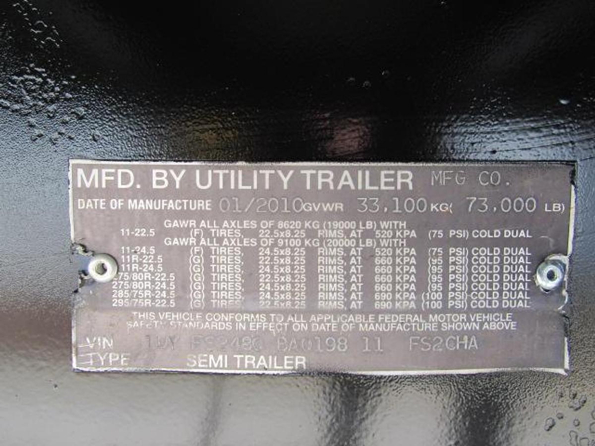 Used 2011 Utility 48' X 102 Alum Combo Princeton/Moffett Trailer