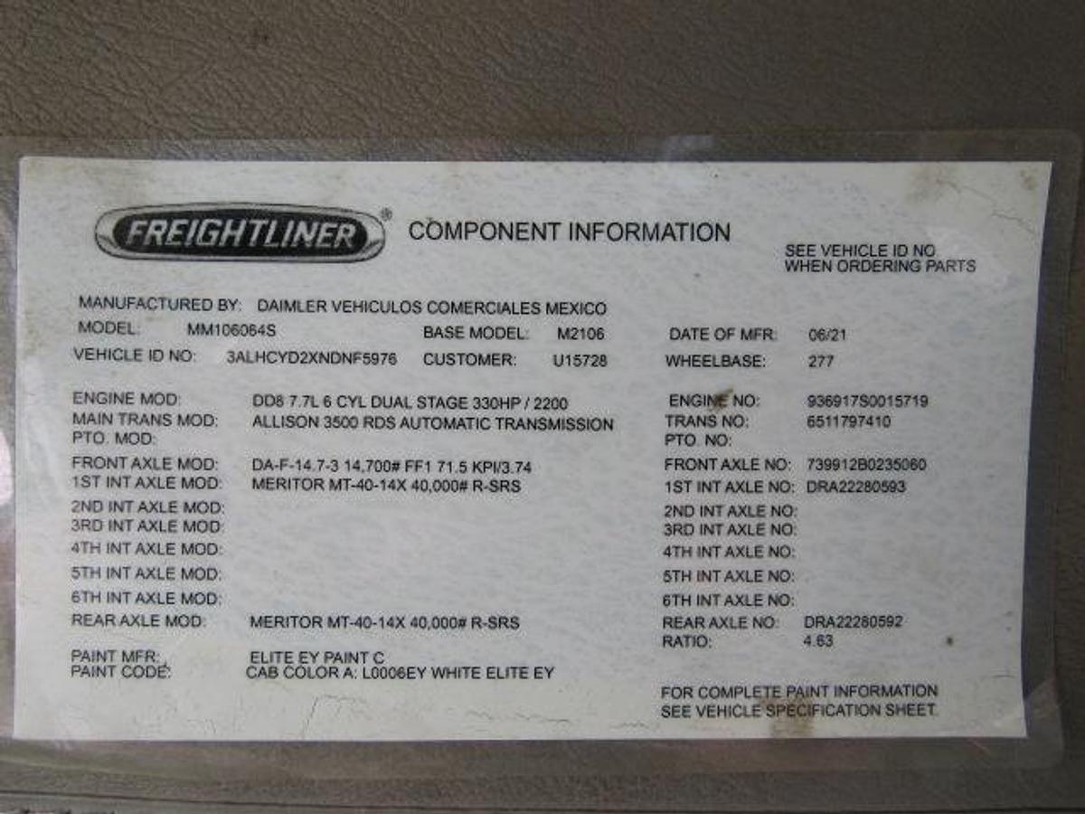 Used 2022 Freightliner M2 106