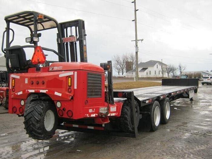Used 2014 Transcraft 48' X 102" Alum/Steel Combo Step Deck Trailer Forklift Mount.
