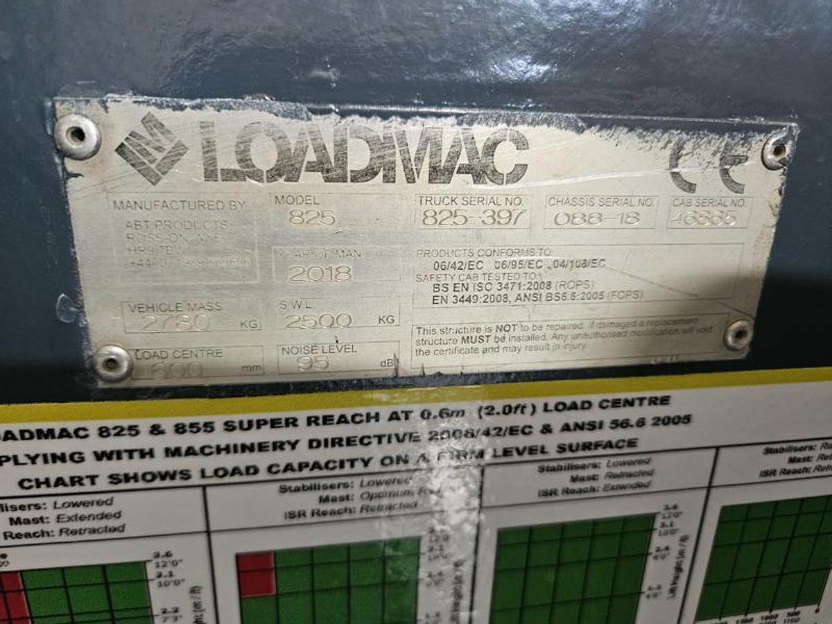 Used 2018 LOADMAC 825 2 Way Forklift w/Extended Reach