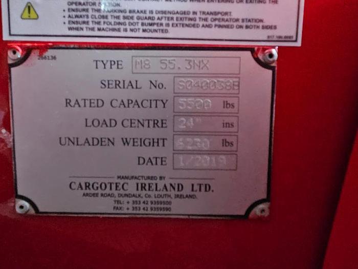 Used 2019 Moffett M8 55.3NX