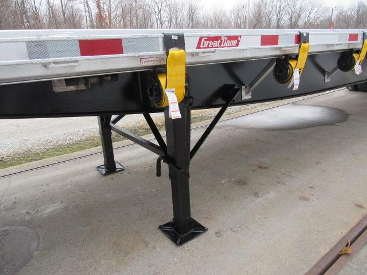 Used 2014 Great Dane Trailers 48' X 102" Aluminum Combo Flatbed Moffett Trailer