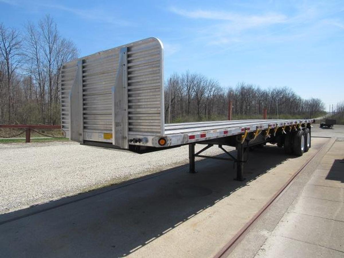 Used 2017 Great Dane Trailers  36' 6" X 102" Aluminum Combo Flatbed Moffett Trailer