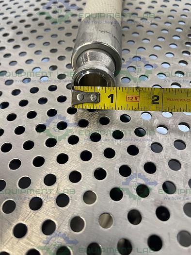 Used Sani- Tech 48" Silicone Hose w/ 3/4" Sanitary Fitting