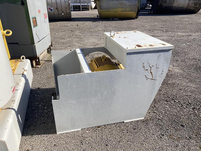 Used Used Caccia approximately 200 cubic feet stainless steel ribbon mixer model AG6000N