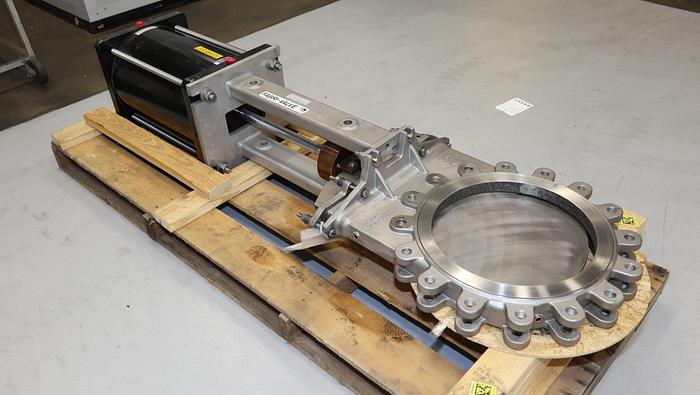 Used Fabri-Valve 16" Air Operated Knife Gate Valve #44551