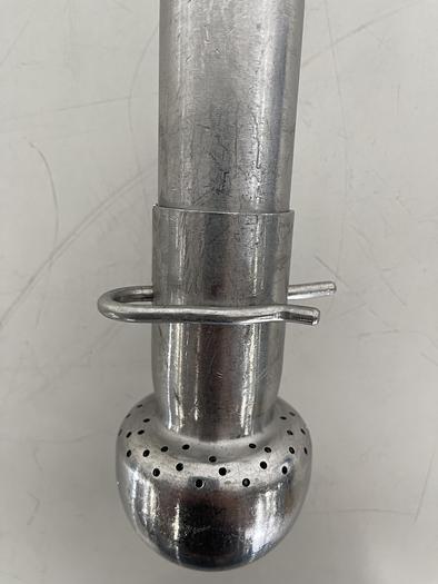 Used Detachable Stainless Steel 15" Spray Ball w/ 1 1/2" Sanitary Fittings