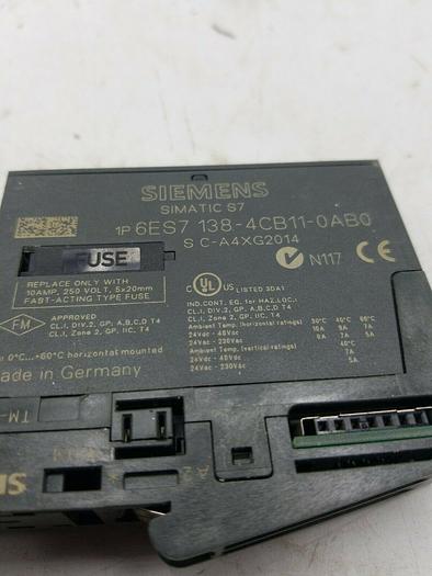 Used Siemens 6ES7 138-4CB11-0AB0, TM-E15C26-A1
