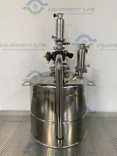 Used Alloy Products 45 Liter Stainless Steel Reactor 50 PSI w/ Bottom Drain & Valves