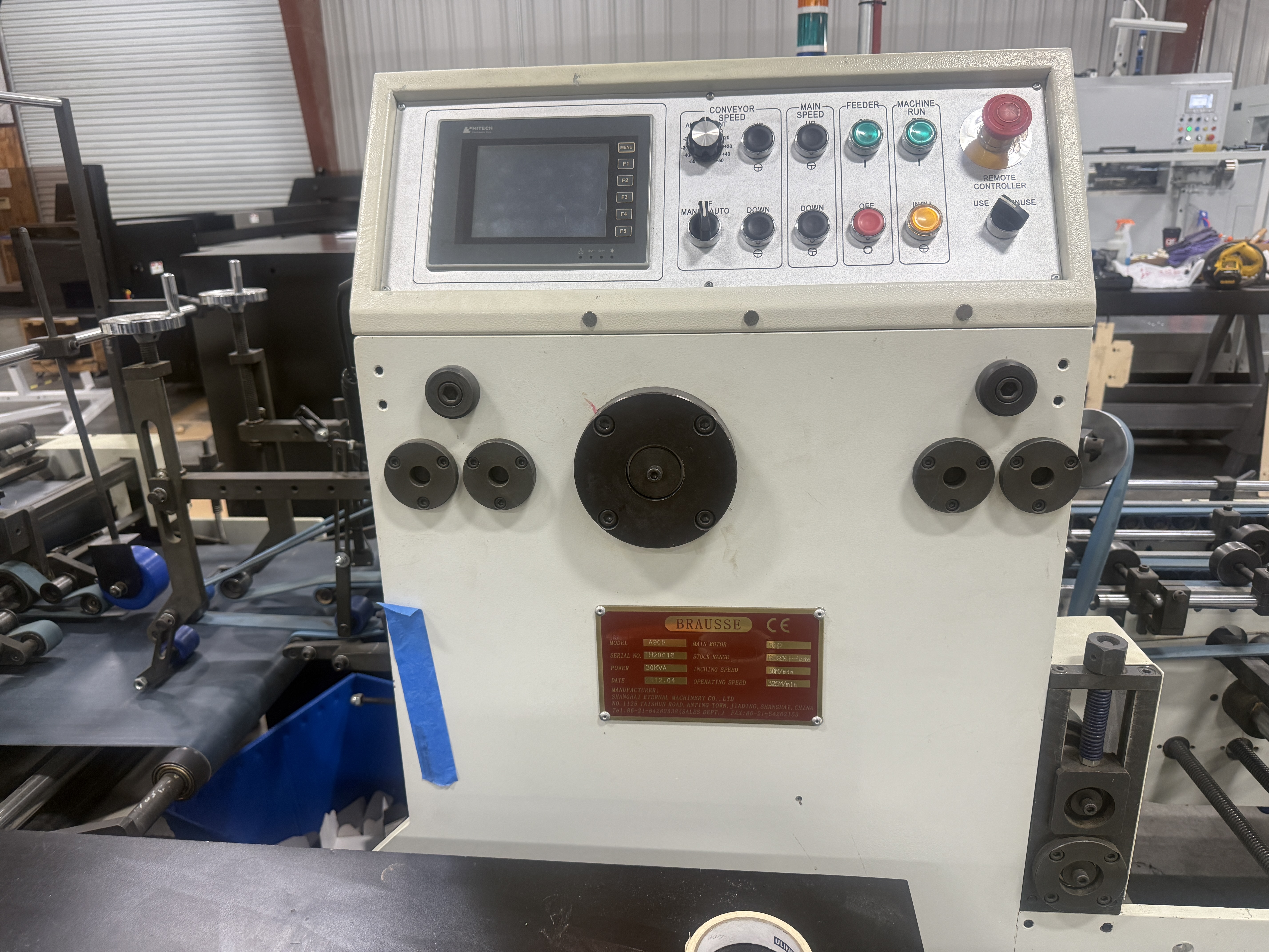 Used 2012 Brausse TA900 Straight Line Folder Gluer