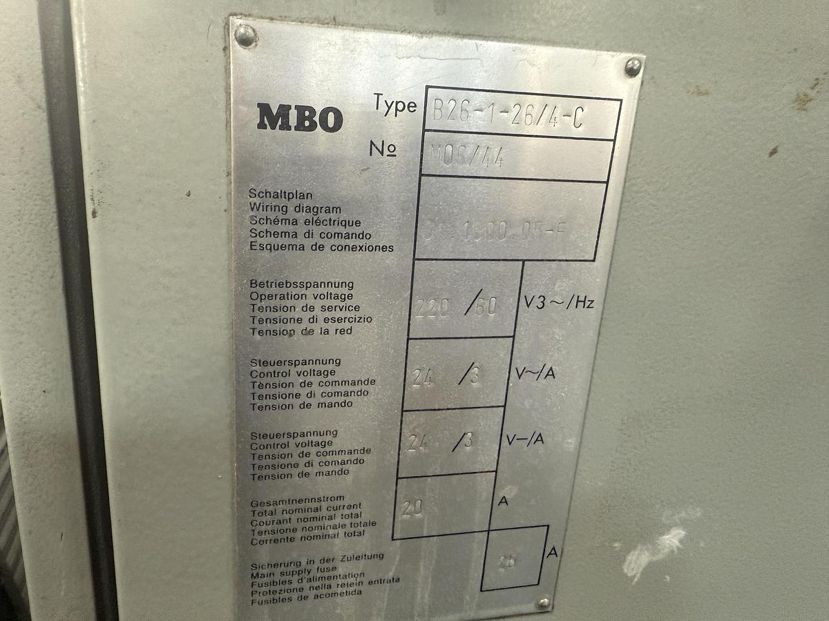 Used MBO B26-C 4/4 Folder