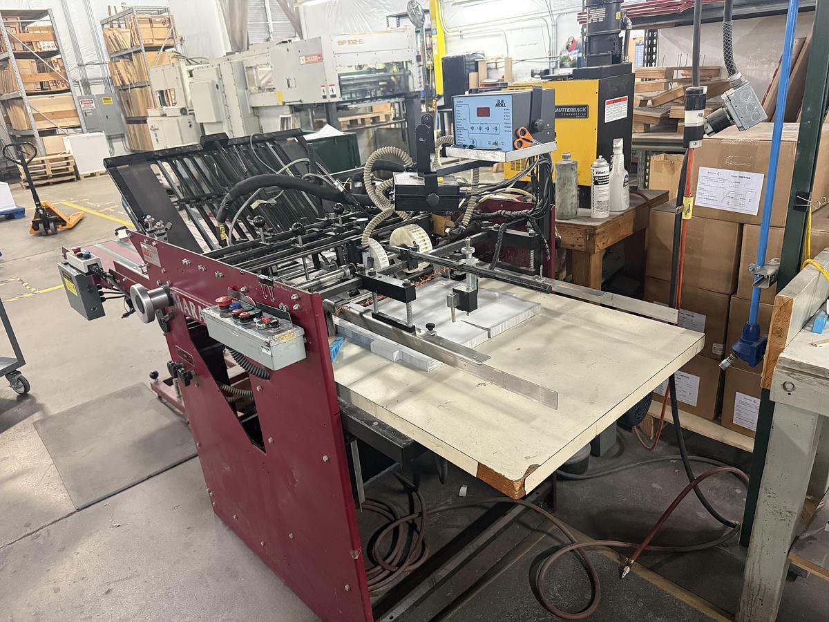 Used B&R Moll Marathon Folder Gluer w/ Final Fold Section