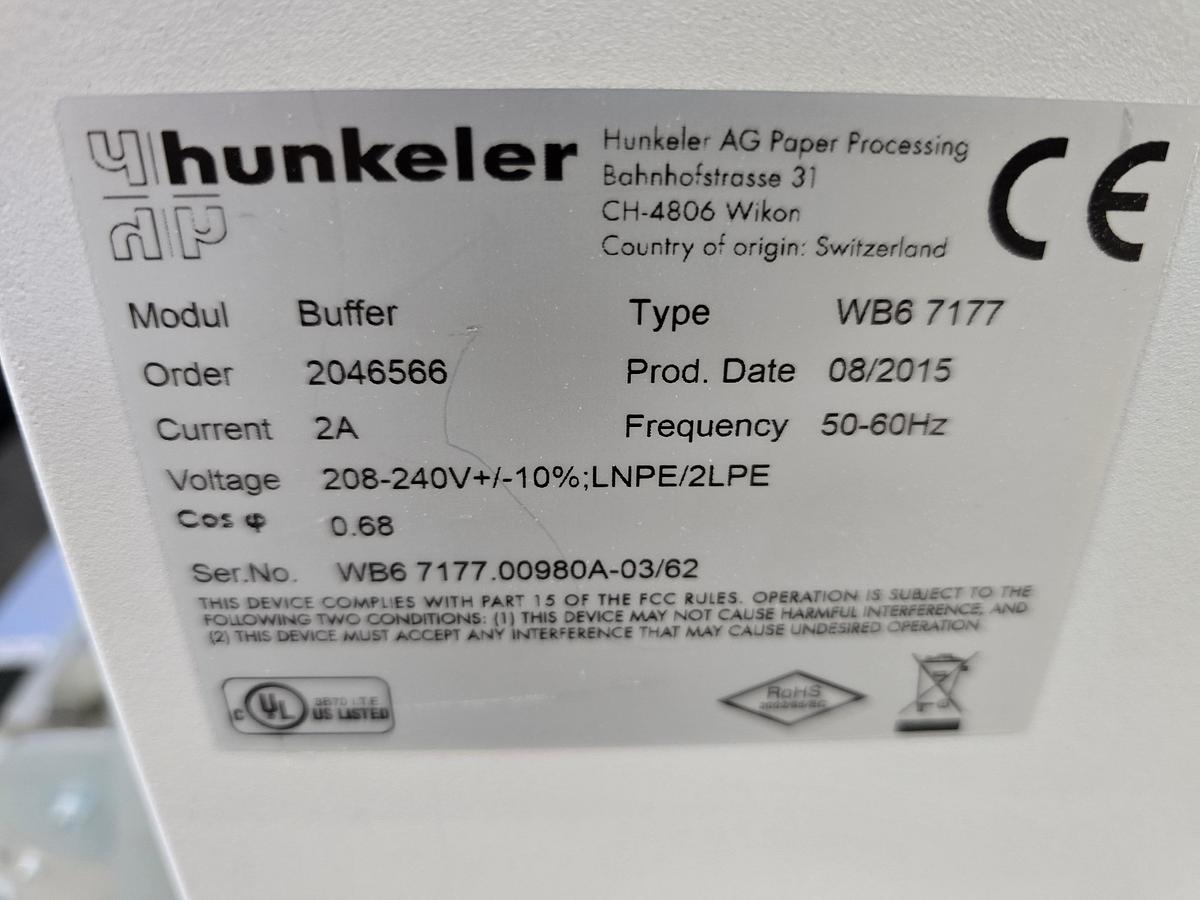 Used 2015 Hunkeler Cut Sheet Line