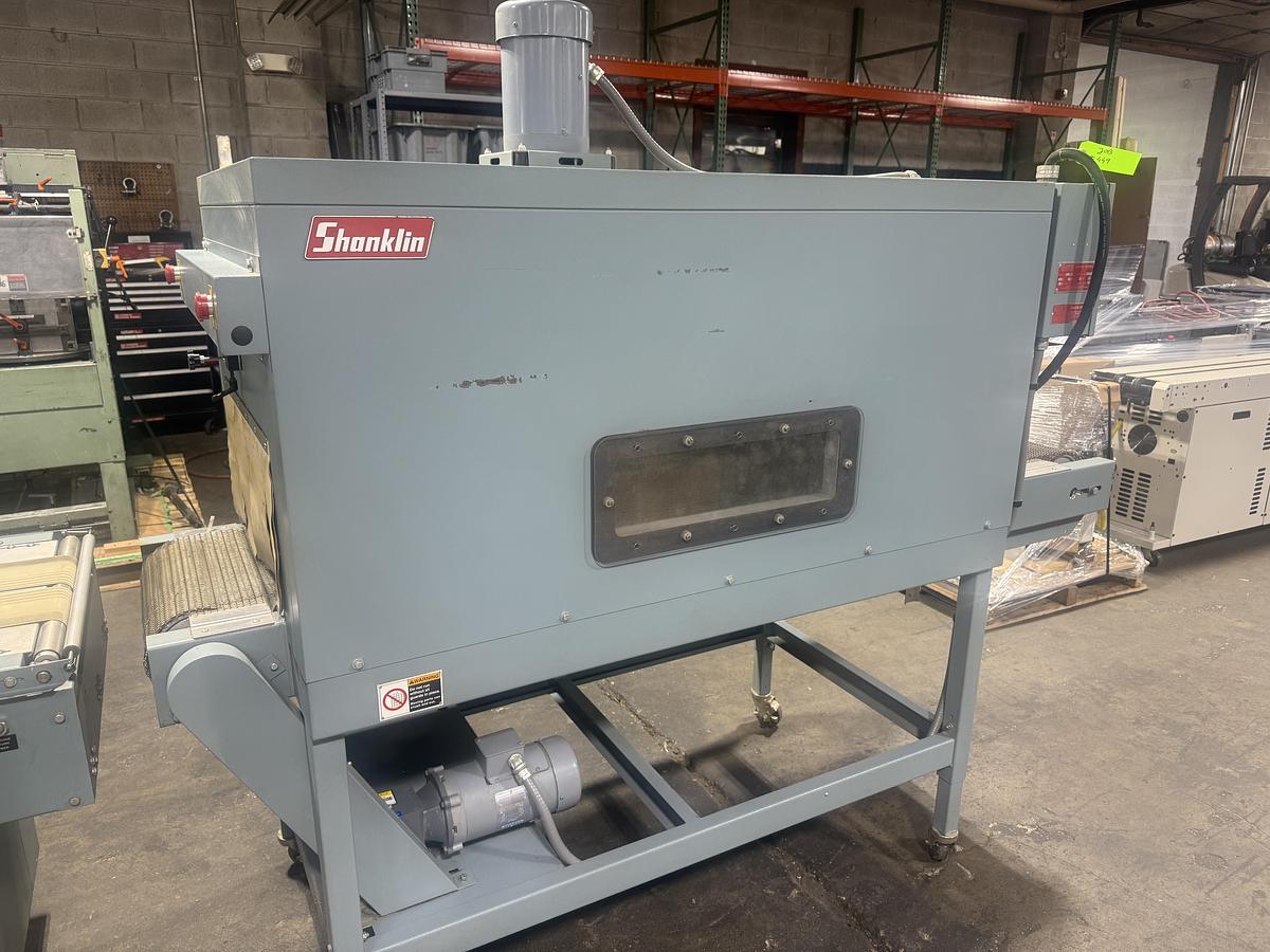 Used 2005 Shanklin F-4A Shrink Wrapper & T-71 Shrink Tunnel