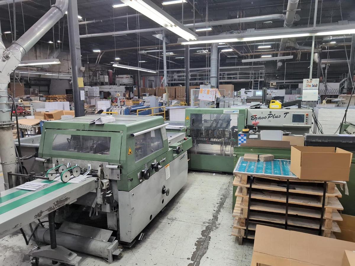 Used 2007 Muller Martini Bravo Plus T Saddle Stitcher