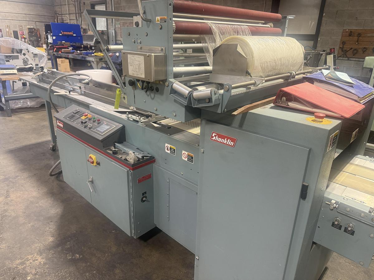 Used 2005 Shanklin F-4A Shrink Wrapper & T-71 Shrink Tunnel