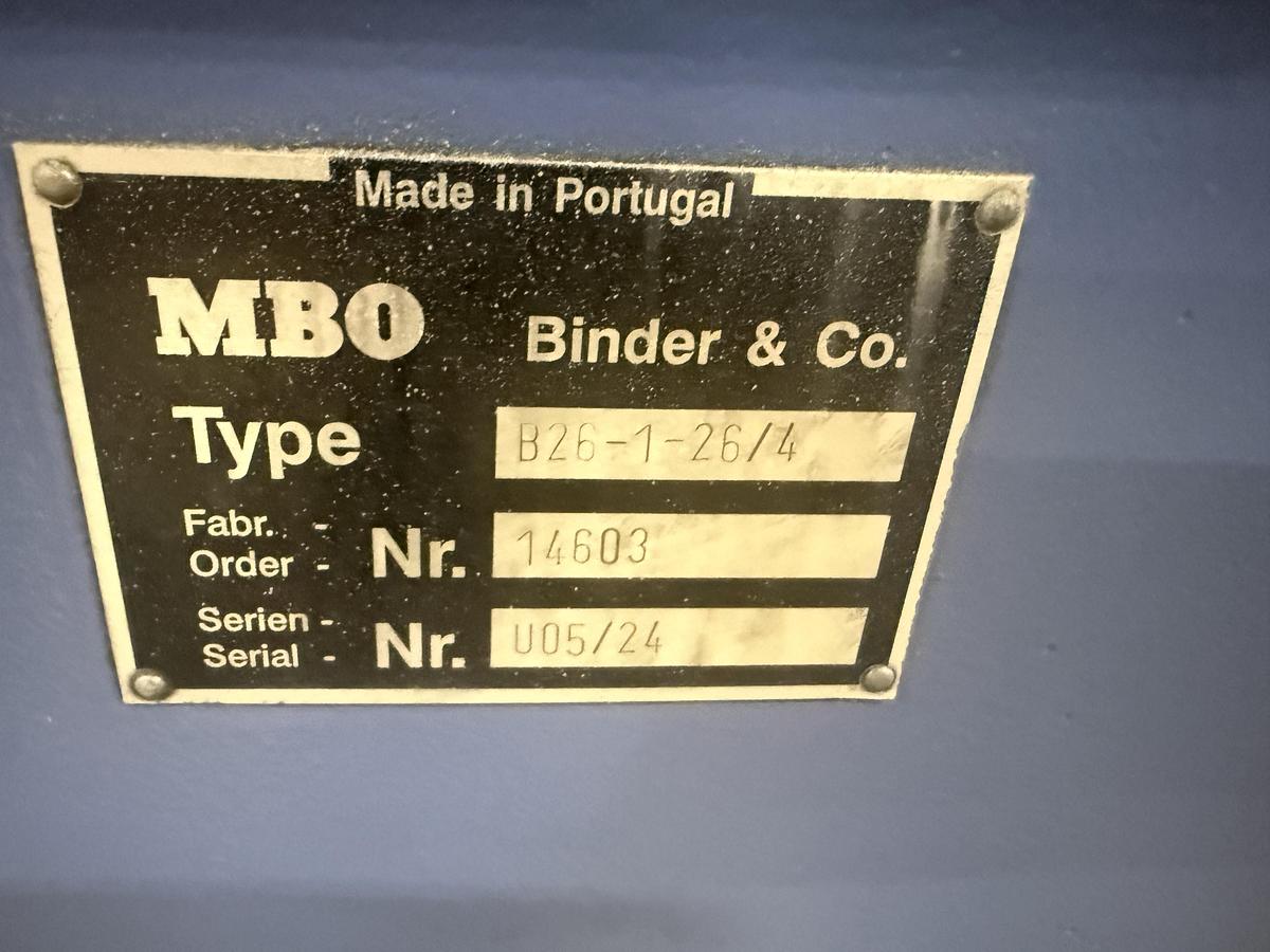Used 2004 MBO B26 Continuous Feed 4/4 Folder w/ A76 Delivery