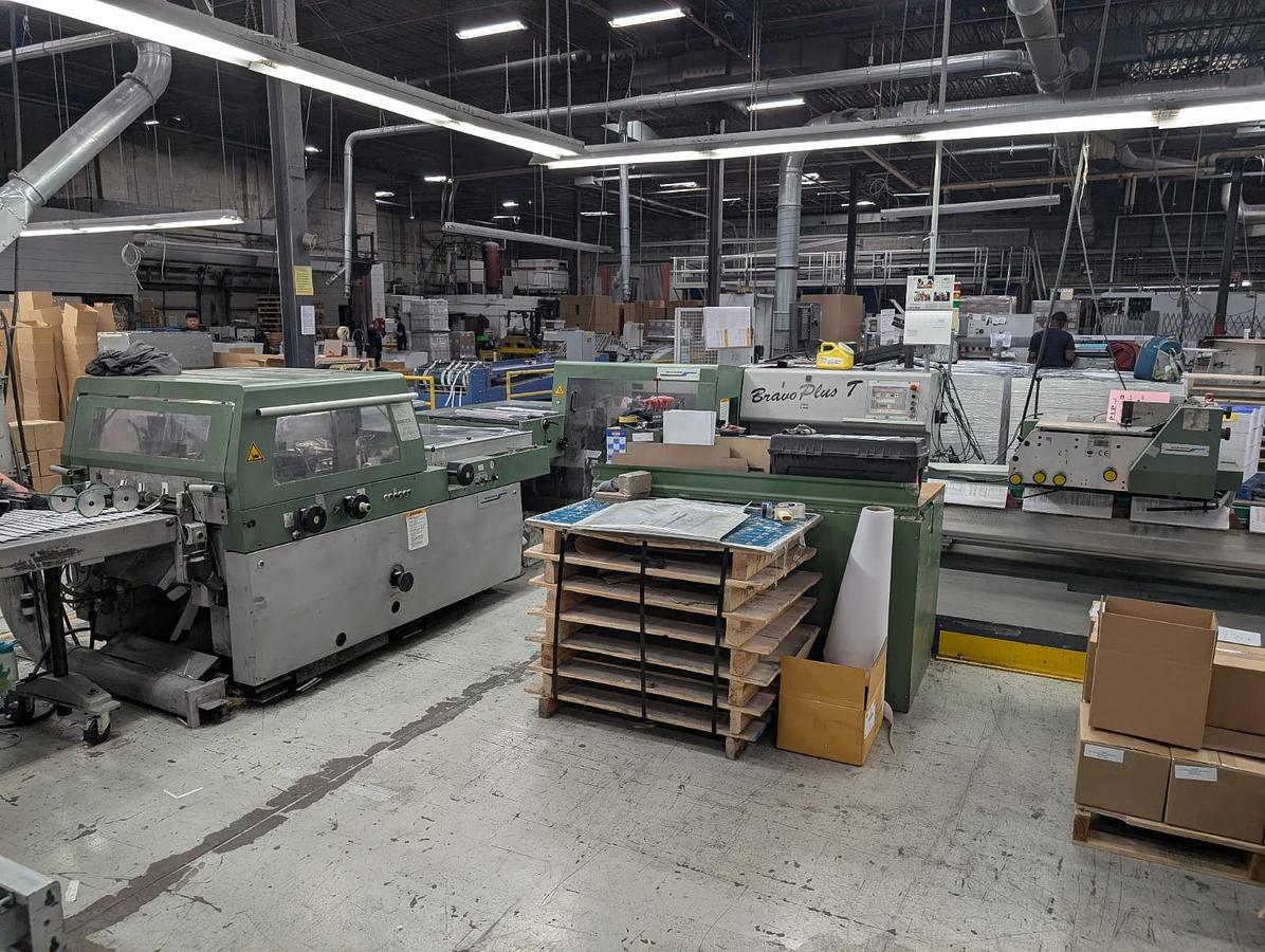 Used 2007 Muller Martini Bravo Plus T Saddle Stitcher