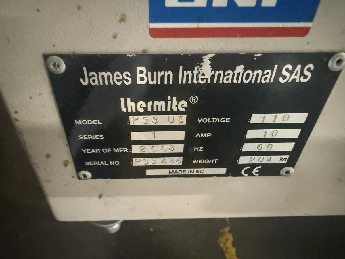 Used 2008 James Burn Lhermite  DocuPunch P33 US