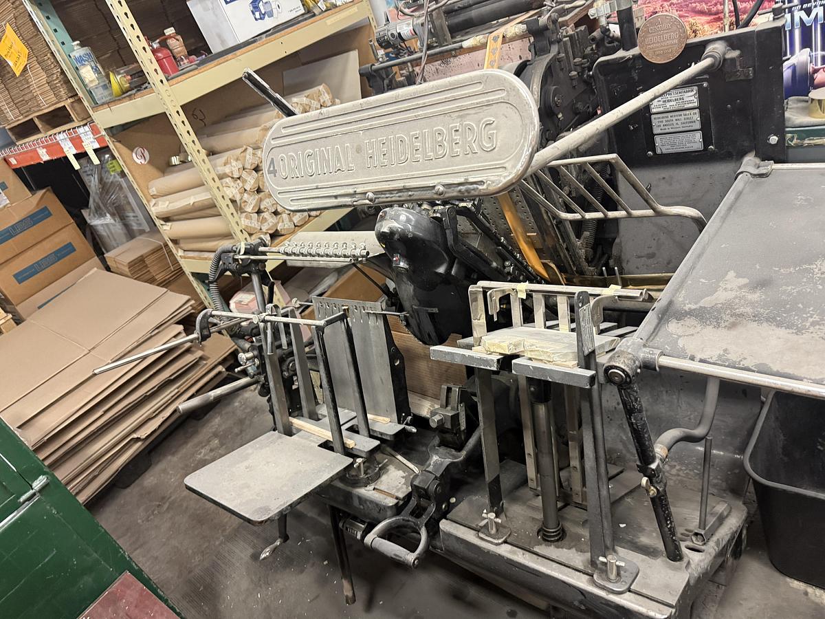 Used Heidelberg T-Platen Windmill with Quick Foil 1500