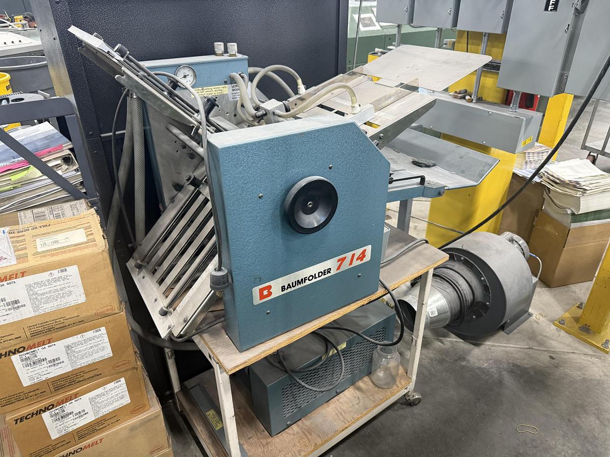 Used Baum 714 Ultrafold Sheetfed Paper Folder