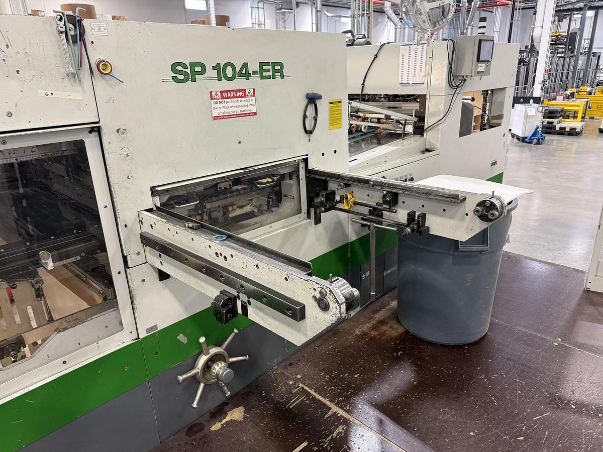 Used 2003 Bobst 104-ER Die Cutter w/ Blanking