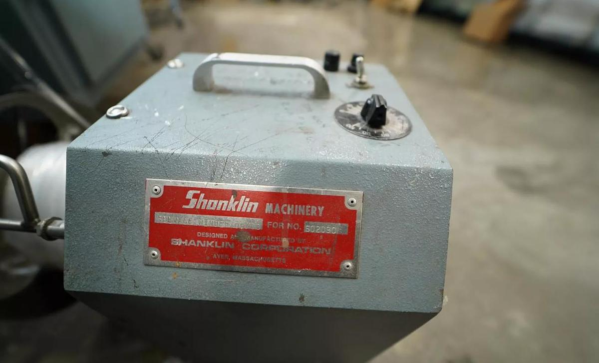 Used Shanklin F-5A & T-7XL Shrink Wrapper w/ (4) Longford B855 Feeders