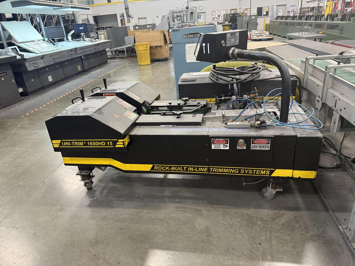 Used Rock-Built Uni-Trim 1650HD In-Line 4 Knife Trimming System
