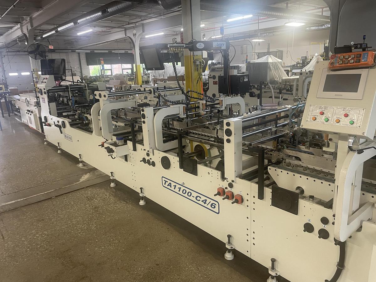 Used 2018 Brausse TA1100 C4/6 Automatic Folder Gluer w/ Autobottom, 4 & 6 Corner