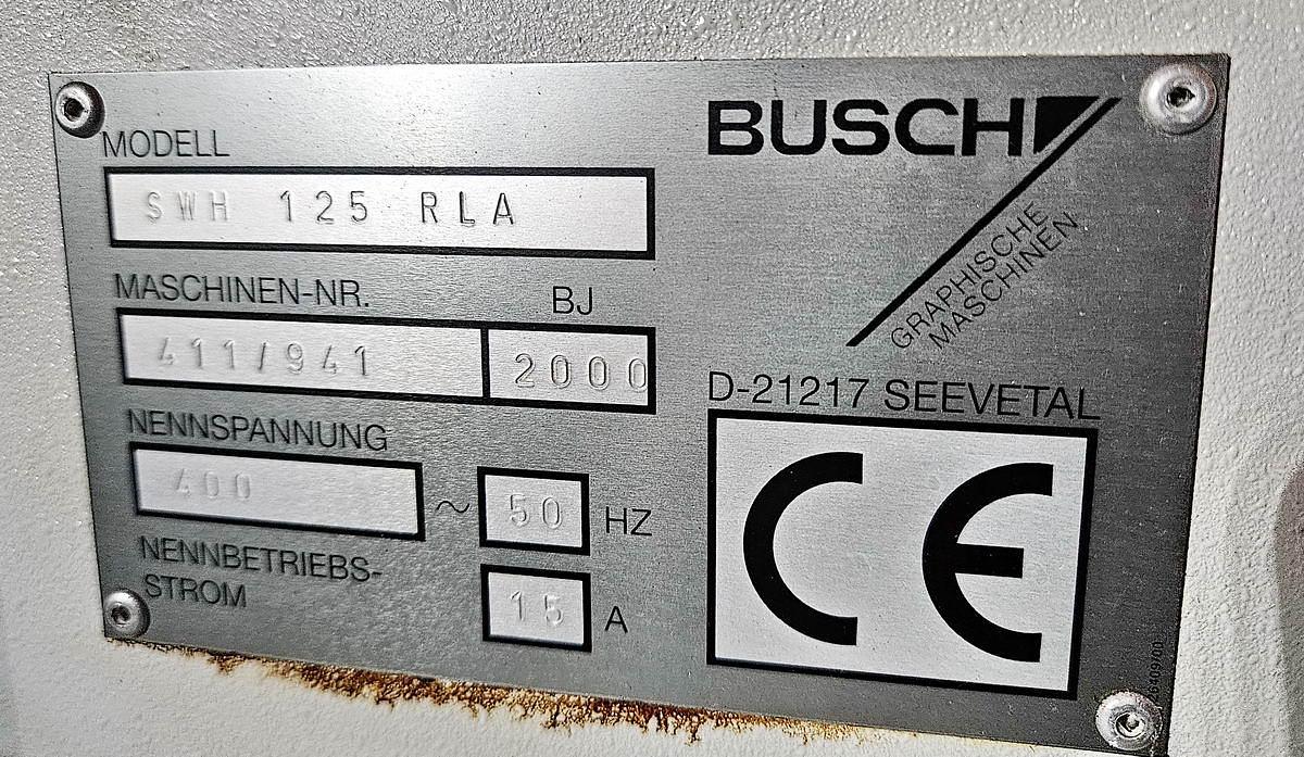 Used 2000 Busch SWH 125 RLA Pile Turner w/ Jogging & Aeration